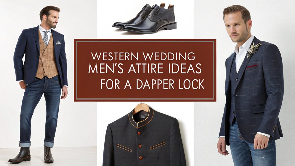 western wedding mens fashion